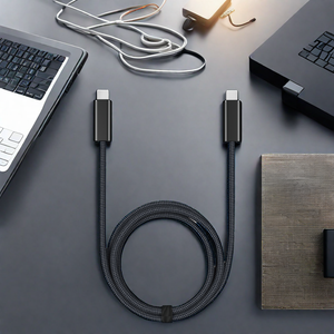 Thiết kế mỏng <span class=keywords><strong>USB</strong></span> 4 40g Gen3 cáp bên ngoài đường kính 4.2mm cáp đồng trục <span class=keywords><strong>USB</strong></span>-C 4.0 cho Thunderbolt 4 Tipo C <span class=keywords><strong>USB</strong></span> 4 Cáp - Product Image 1