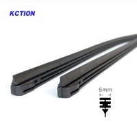Vente en gros d'accessoires automobiles pour style de voiture 6mm bandes d'essuie-glace en métal souple insérer une lame en caoutchouc caoutchouc naturel Agya de banlieue