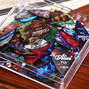 <span class=keywords><strong>Guitare</strong></span> électrique Alice 100A Pick Color Celluloid, avec boîte, 100 pièces, manchons <span class=keywords><strong>pour</strong></span> doigts, fabrication en Guangdong - Product Image 4