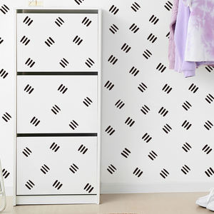Lignes créatives minimalistes abstrait noir blanc stickers muraux chambre salon décoration <span class=keywords><strong>papier</strong></span> <span class=keywords><strong>peint</strong></span> autocollant auto-adhésif bricolage - Product Image 2