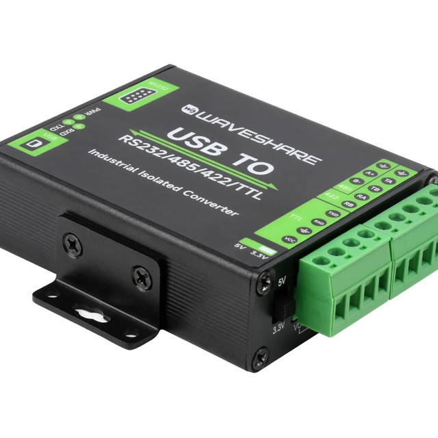 Waveshare FT232RNL USB RS232/485/422/TTL Interface Converter Industrial Grade Digital Isolated Multi-OS Compatible (-40~85