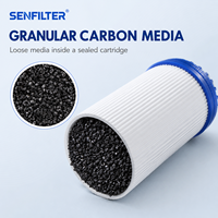 Cartouche de filtre à eau en charbon actif granulaire SENFILTER OEM UDF 10*2,5 pouces pour systèmes de purification RO