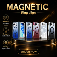 Étui de téléphone magnétique en TPU pour iPhone Duo