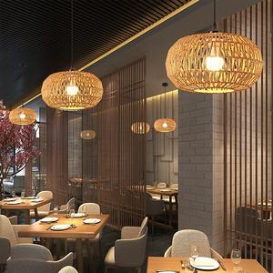 Materiales naturales Cubiertas y pantallas de lámparas tejidas hechas a mano <span class=keywords><strong>Cuerda</strong></span> de cáñamo decorativa Lámpara colgante - Product Image 6