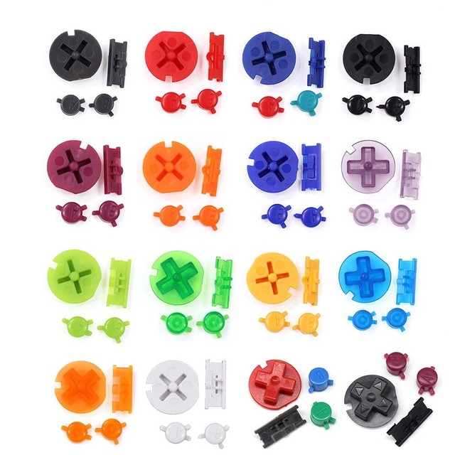 Complete Buttons Set Replacement Buttons Set Colorful A B ON/Off Buttons D-pad For Nintendo Game Boy Color For GBC