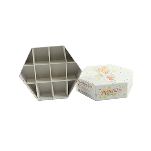 Cajas dulces árabe Ramadán materiales reciclados cartón corrugado <span class=keywords><strong>receta</strong></span> onigiri caja con divisores caja hexagonal con tapa - Product Image 2