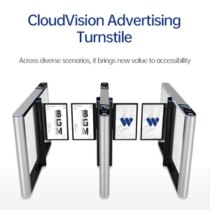 21.5-inch LCD Screen Panel Custom <b>Access</b> Module Office <b>Access</b> <b>Control</b> System Aluminum Alloy Gym Swing Face Recognition Turnstile - Product Image 4