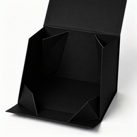 Boîte en papier personnalisée en matériaux recyclés, pliable, rigide, magnétique, avec ruban, finition mate, pour emballage cadeau