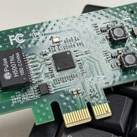 Tarjeta de red Gigabit PCI-E1X RJ45 para gráficos de computadora, puerto de alta velocidad de 1000m, YB3515 en stock, transferencia de control maestro