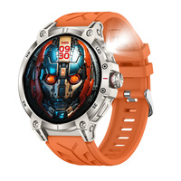 Reloj Inteligente KC89 para Hombre con Llamadas Bluetooth, Linterna, Monitor de Ritmo Cardíaco y Presión Arterial