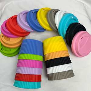 Food Grade Silicone Cup Sleeve Anti-Slip Heat Resistant <b>Glass</b> Ceramic Water Bottle <b>Protector</b> - Product Image 4