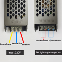 Transformateur d'alimentation à découpage de lumière de ligne 12VLED 220v à basse tension publicité boîte à lumière barre lumineuse ballast démarreur de puissance