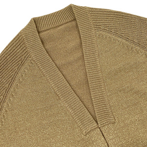 Abito <span class=keywords><strong>in</strong></span> <span class=keywords><strong>Maglia</strong></span> Midi dal Design Chic con Scollo a V, <span class=keywords><strong>Vestito</strong></span> <span class=keywords><strong>in</strong></span> <span class=keywords><strong>Maglia</strong></span> con Maniche Raglan Effetto Shimmer Color Kaki, Maglione <span class=keywords><strong>Marrone</strong></span> Oversize con Tasche Laterali, Abito per Uso Quotidiano - Product Image 3
