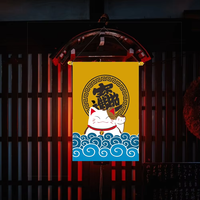 Banderoles de style japonais personnalisées drapeaux à cordes suspendus bannières Mini drapeau Nobori pour Sushi Restaurant boutique magasin décoration de porte