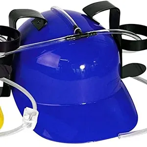 C3769创意饮用头盔抱两个啤酒罐成人饮帽