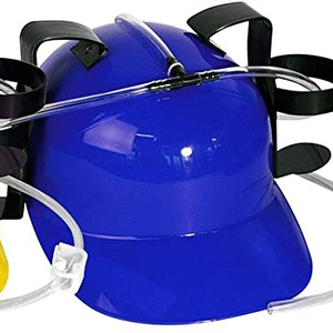 C3769 Creative <strong>Drinking</strong> Helmet Hold Two Beer Cans Adults <strong>Drinking</strong> <strong>Hats</strong> - Product Image 1