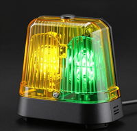 Feux de signalisation LED étanches 12V-24V ronds en vrac, clignotants ambre pour chariots élévateurs, tracteurs, bus, véhicules industriels et équipements de jeu