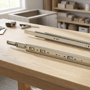 Triple Extension Heavy Duty Drawer Slide <b>Wire</b> <b>Basket</b> Slide. - Product Image 1
