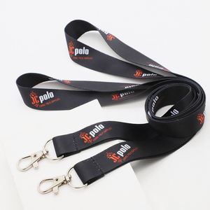 Custom Polyester Lanyard Heat Transfer Printing Logo Sports Event Conference Badge Holder Breakaway <b>Buckle</b> Lanyard - Product Image 1