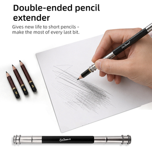 Ensemble d'art pour le dessin et le croquis Xin Bowen 154 pièces - Crayons de graphite, crayons de couleur, crayons aquarelle avec blocs de papier et outils pour artistes - Product Image 5