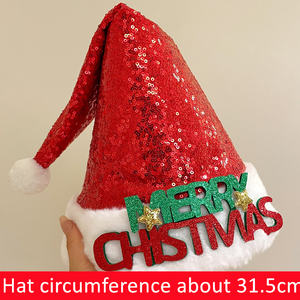 Nouveau dessin animé mignon noël chapeaux <span class=keywords><strong>de</strong></span> <span class=keywords><strong>père</strong></span> noël rouge bonhomme <span class=keywords><strong>de</strong></span> neige wapiti cerf rayé enfant noël décoration casquettes - Product Image 5