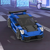 Voitures de ville MOC, collection de voitures RC, modèle de voiture en plastique, ensembles de blocs de construction, cadeau pour enfants, jouets MOC4243