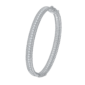 Jewelry Custom Women Christian Plated 925 <b>Silver</b> Zircon Diamond Moissanite Wedding Gift <b>Bracelet</b> <b>Bangles</b> - Product Image 1