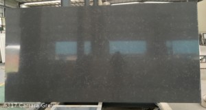 Dalle murale en pierre de quartz artificielle grise moderne de haute qualité pour revêtement de cuisine - Grande dalle premium avec garantie de 5 ans - Product Image 2