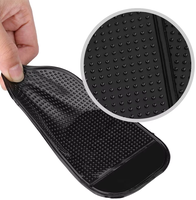 Tapis antidérapant pour tableau de bord de voiture, antidérapant et collant, pour détecteur de radar, clés de téléphone portable, pièces de monnaie GPS en verre.