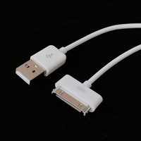 Câble connecteur USB à 30 broches de 1 mètre pour iPhone 4 4S 3GS iPad 3 2 1 iPod Touch Nano Classic Charger Sync Dock Noir/Blanc