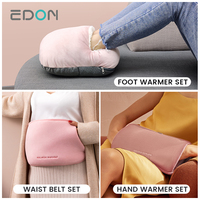 Bourse à Eau Chaude Électrique Rechargeable EDON pour Soulagement de la Douleur – Douce et Réutilisable, Chauffe-Mains Durable