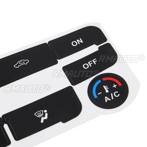 Pegatina Decorativa Plateada/Negra para Reparar Botones de Control de Climatización de Automóviles Ford S-Max/Mondeo, para Corregir Botones Desgastados - Product Image 4