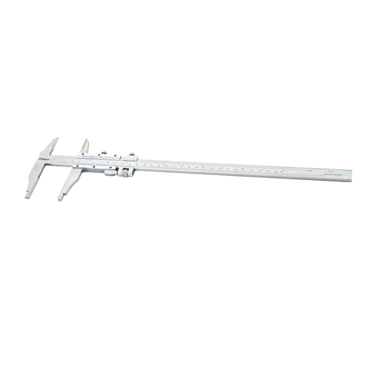 Dasqua High Quality 0-300mm 0-500mm 0-600mm 0-1000mm Stainless Steel Analog Vernier Caliper Large Size Caliper With Long Jaw