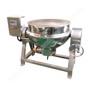 Jacketed <b>Kettle</b> with Agitator and Homogenizer Gas Jacket Cooking <b>Kettle</b> Jacketed <b>Kettle</b> 500l - Product Image 4