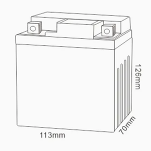 <span class=keywords><strong>Batterie</strong></span> de <span class=keywords><strong>moto</strong></span> au plomb-acide MF sans entretien, chargée à sec, 12 V 7 Ah, Mhb YTX7L-BS, vente chaude - Product Image 2