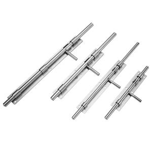 Verrou au <span class=keywords><strong>sol</strong></span> épaissi de porte de fer d'acier inoxydable solide avec les serrures supérieures et inférieures pour des hôtels fenêtres clôtures et portes - Product Image 5