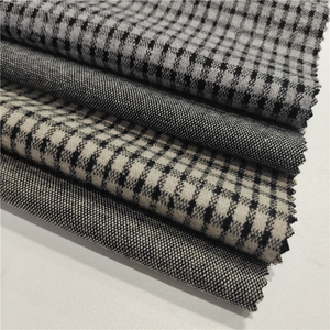 ผ้าทวีดลายสก็อตเนื้อผ้าถักนิตติ้งอย่างดี ยืดหยุ่นได้ ผลิตจากโรงงานเสื้อผ้า เหมาะสำหรับตัดเย็บเสื้อโค้ทและแจ็คเก็ต - Product Image 2