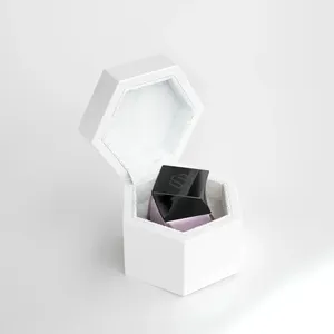 Recyclable Handmade MDF Brown Luxury Custom 50ml Rectangle Gift Ring <b>Box</b> Laser Engraving Option DS Brand Other Closure - Product Image 4
