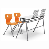 Chaise et table d'écolier, mobilier de classe scolaire, mobilier scolaire, bureau et chaise d'écolier