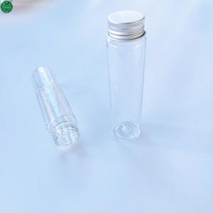 30 ml 40 ml 50 ml 60 ml tubo <span class=keywords><strong>PET</strong></span> Tubos De Teste De Plástico Transparente com parafuso de alumínio superior para doces Gumball embalagem - Product Image 6
