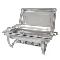 Réchaud en acier inoxydable de haute qualité Ware alcool plat Buffet poêles chauffe-plats pour hôtel Banquet réchaud à aliments