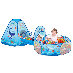 Populaire Portable Enfants En Plein Air Jouet Tente Océan Ball Pit <span class=keywords><strong>Piscine</strong></span> <span class=keywords><strong>Tunnel</strong></span> Jouer Tente Jouets <span class=keywords><strong>Piscine</strong></span> À Balles 3 en 1 Jouet Tentes <span class=keywords><strong>Tunnel</strong></span> pour Enfants - Product Image 2
