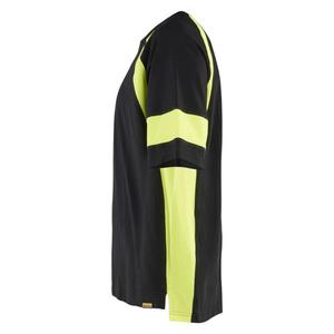 BLAKLADER - 3523103099334XL T-shirt avec Hi-Vis Noir/Jaune Hi-vis-EAN 7330509916773 HI-VIS WORKWEAR - Product Image 3