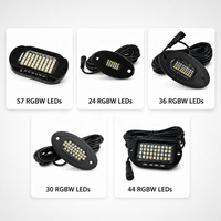 Kit d'éclairage LED tout-terrain universel RGBW ambre blanc, étanche, pour camion, VTT, UTV, SUV