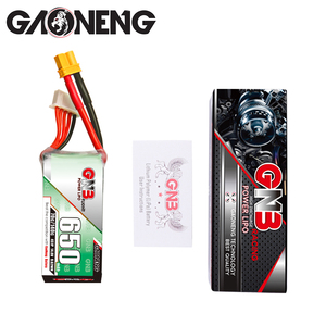 Gaoneng gnb 4S 14.8V 650mAh 70C 140C LiPo แบตเตอรี่ XT30โดรน FPV RC Car - Product Image 6