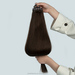 Extensiones de Cabello Humano Suaves y Sedosas con Trama de Mariposa, Cabello Remy Natural, Fáciles de Colocar con Clip, Cabello Largo para Uso Personal y en Salones de Belleza - Product Image 6