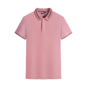 Camisa de Manga Corta para Hombre, Color Sólido, Logotipo Bordado en la Parte Delantera, Ropa Casual, Transpirable, Tejido de Poliéster - Product Image 4