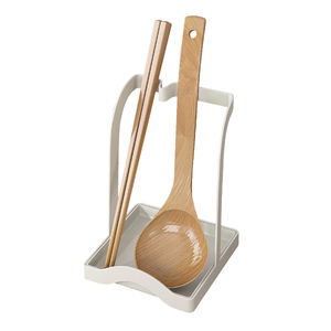 Porta Cucchiai e <span class=keywords><strong>Mestoli</strong></span> Verticale in Metallo Moderno, Organizzatore da Cucina con Vassoio Raccogligocce, Supporto Portatile per Utensili - Product Image 5