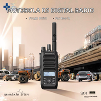 Untuk Radio Walkie Talkie Digital UHF/VHF R5, Radio Dua Arah Tahan Air IP67, Peredam Kebisingan, Jangkauan Jauh, Portabel 5W 2000-2500mAh DMR