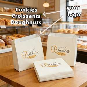 Bolsas de Papel Glassine Rosadas Enceradas Desechables Personalizadas para Galletas, Pasteles, Palomitas de Maíz, Embalaje de Alimentos, Bolsa de Papel Segura para Alimentos con Logotipo Rosa - Product Image 3